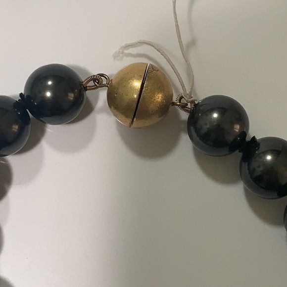 Ralph Lauren Large Black Pearl Necklace - Picture 5 of 7